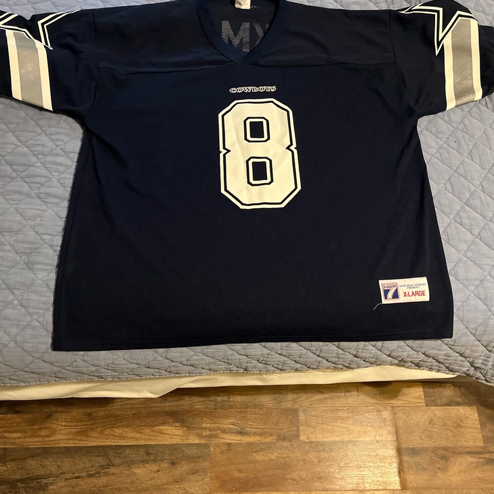 Vintage Football‎ Jersey with Number 8 Troy Aikman